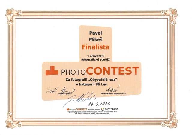 Finalista celostátní fotografické soutěže PhotoContest 2026